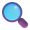 magnifying glass tilted left